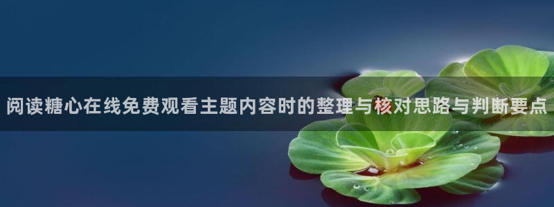 糖心vlog的视频:阅读糖心在线免费观看主题内容时的整理与核对思路与判断要点